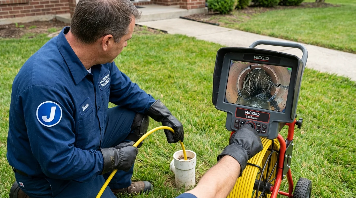 Sewer camera inspection being performed by Johns Plumbing LLC in South Jordan